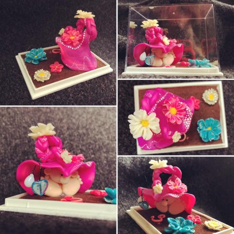 Skřítek “PINK Sofie” – fimo